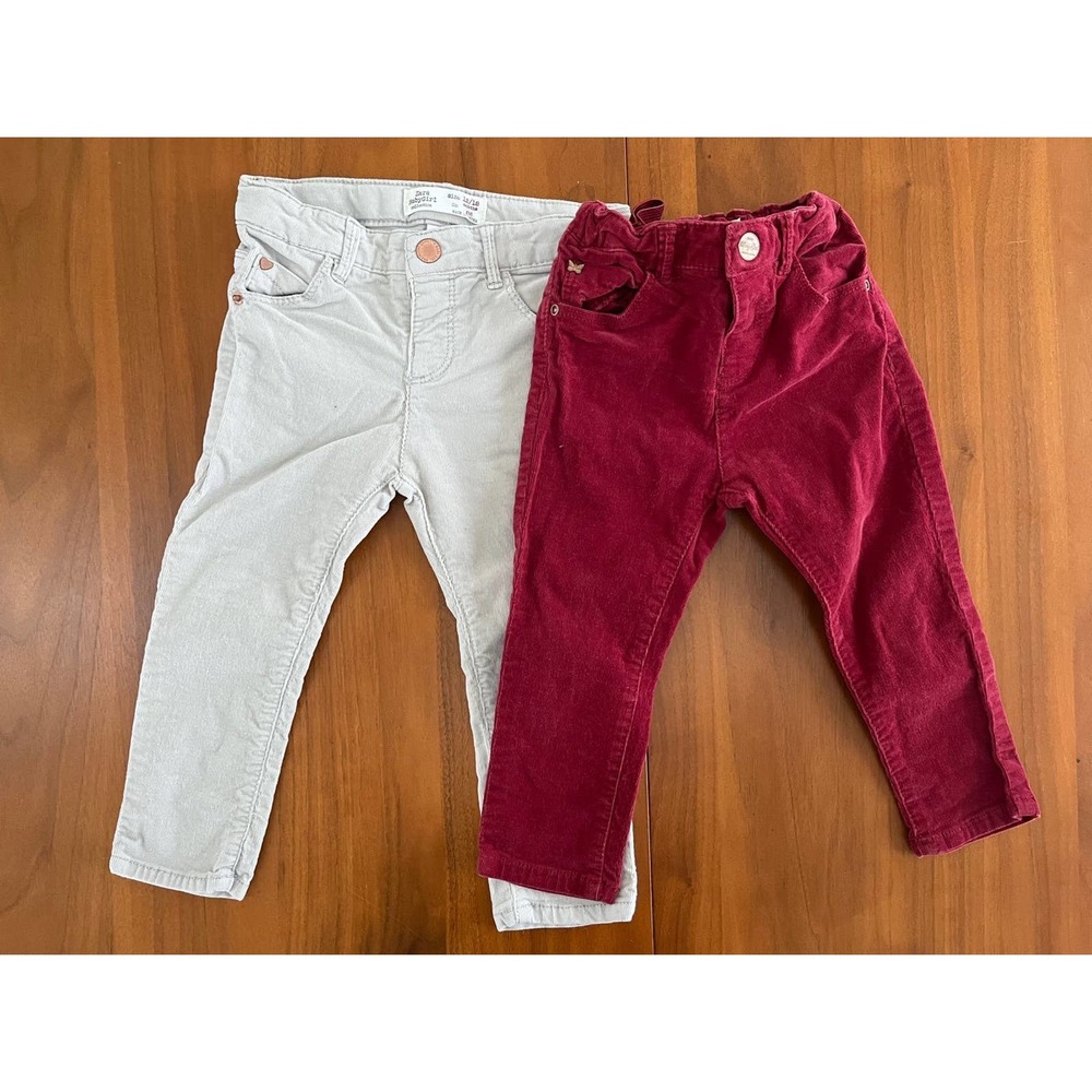 ZARA baby girl pants bundle, size 12-18 months